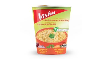 Vishu poharas instant leves 65g Currys csirke ízű