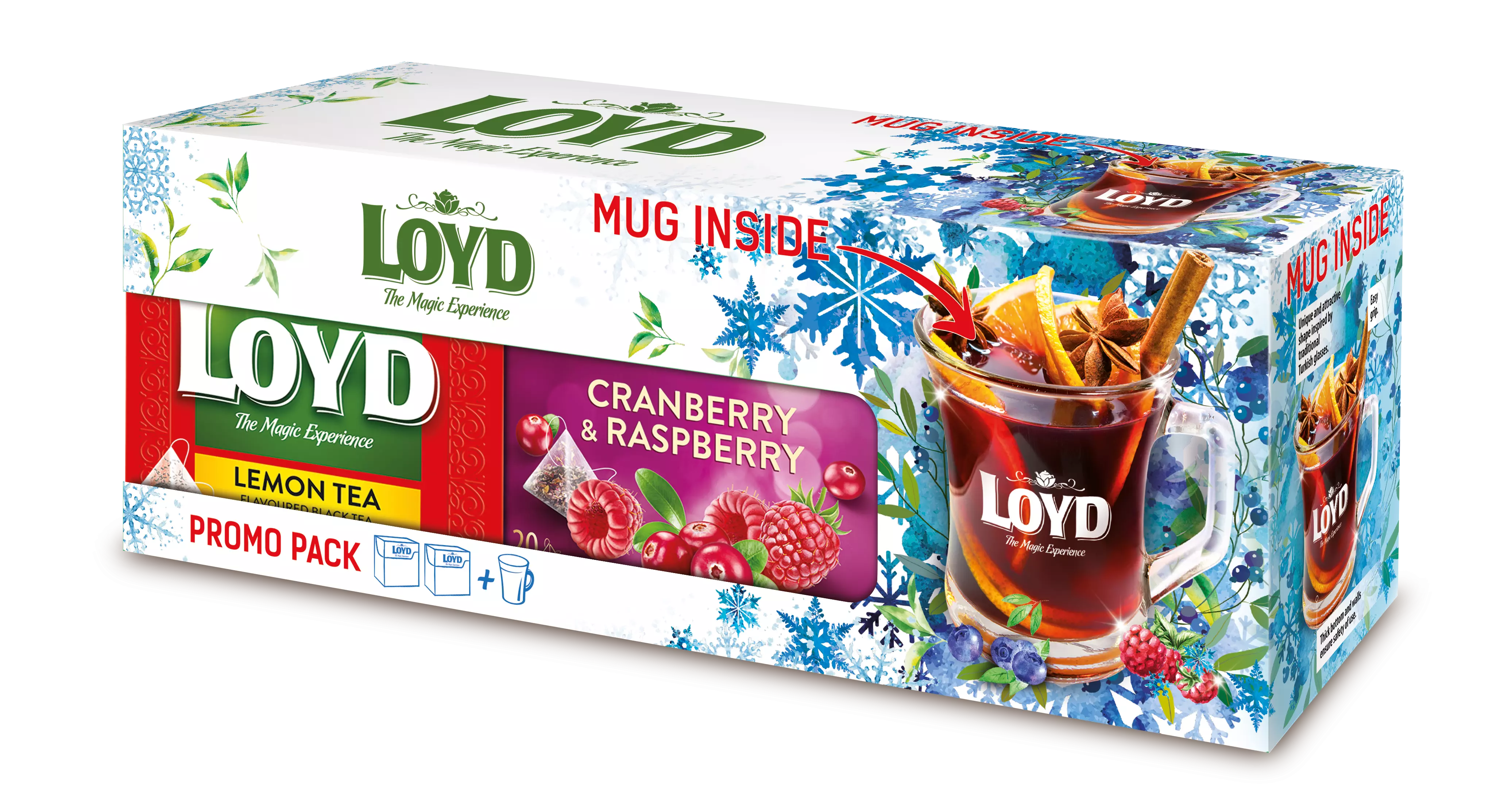 .LOYD Teabox+pohár Málna-Citrom 74g