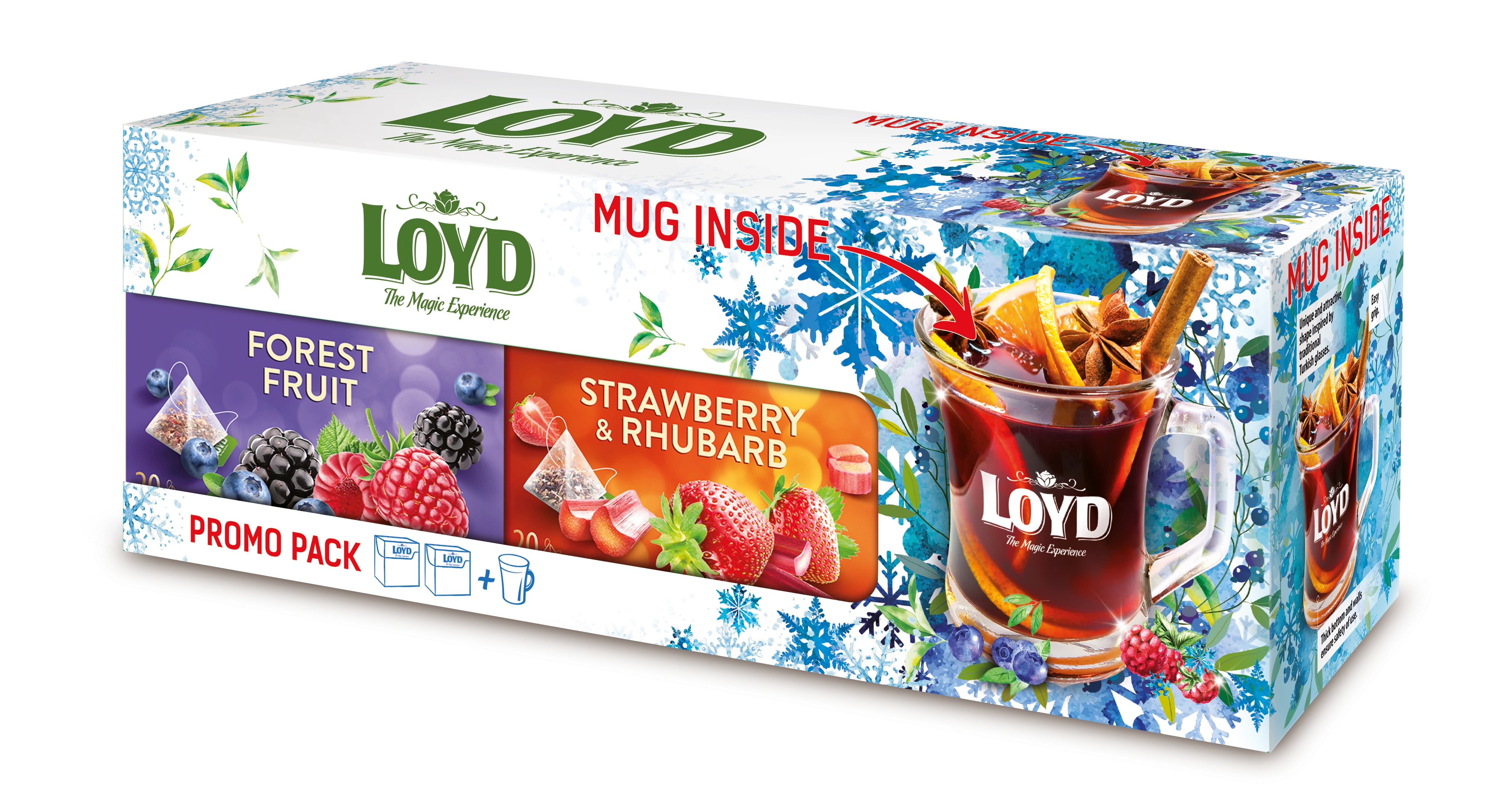 .LOYD Teabox+pohár Erdei-Eper 80g