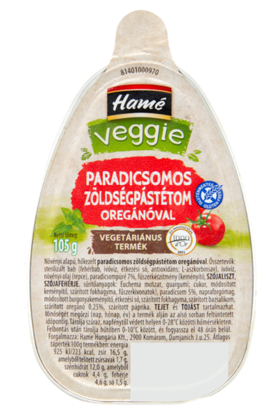 .Veggie Paradicsomos oregánóval 105g