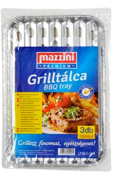 .Mazzini Grilltálca 3db/csomag