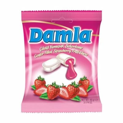 Damla SourTubes Eper ízű gumicuk.35g