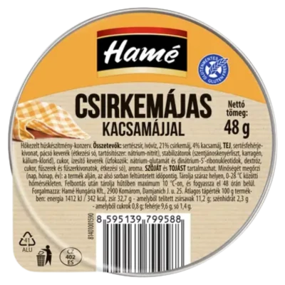 Hamé csirkemájas kacsamájjal 48g