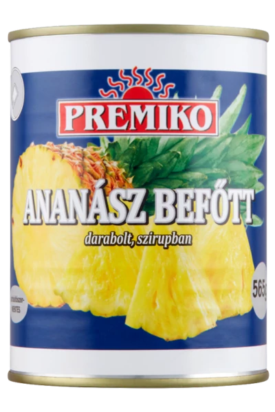 Premiko Ananászbefőtt darabolt, tépőzáras 580ml
