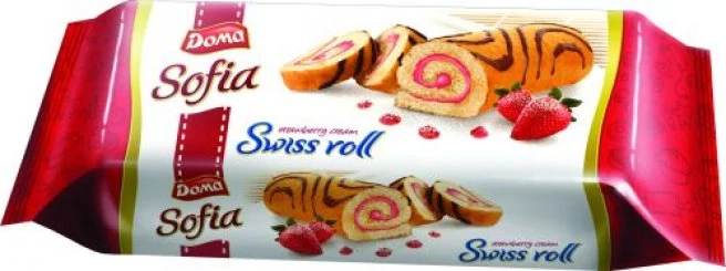 Doma Swiss Sofia Roll epres kr.töltött csokiba mártva 200g