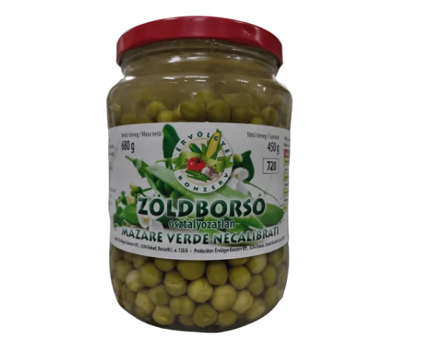 Érvölgye Zöldborsó 720ml