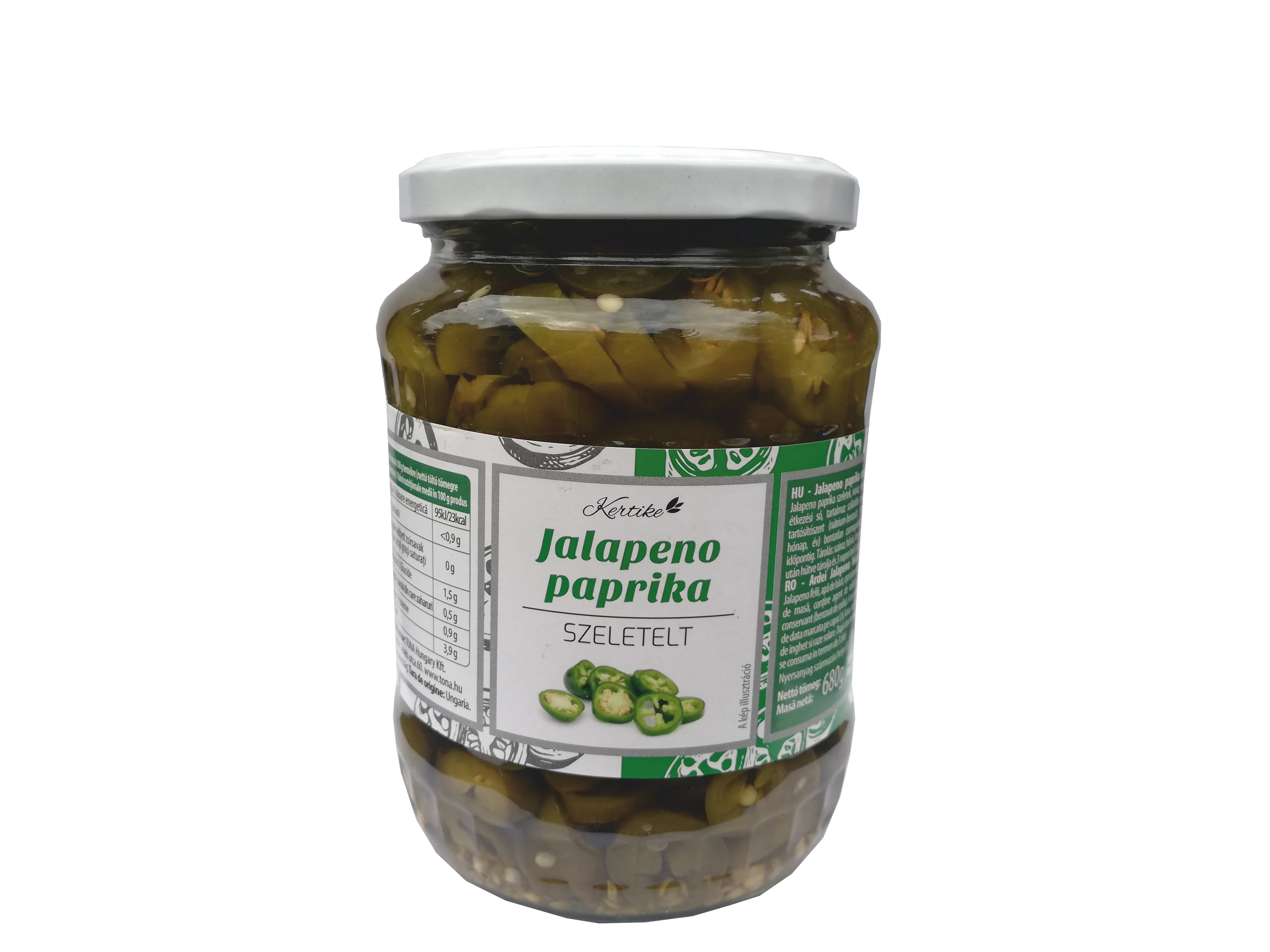 Kertike Jalap.paprika szel.680/380g