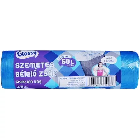 .Glossy bélelő zsák 60l (15db/cs)