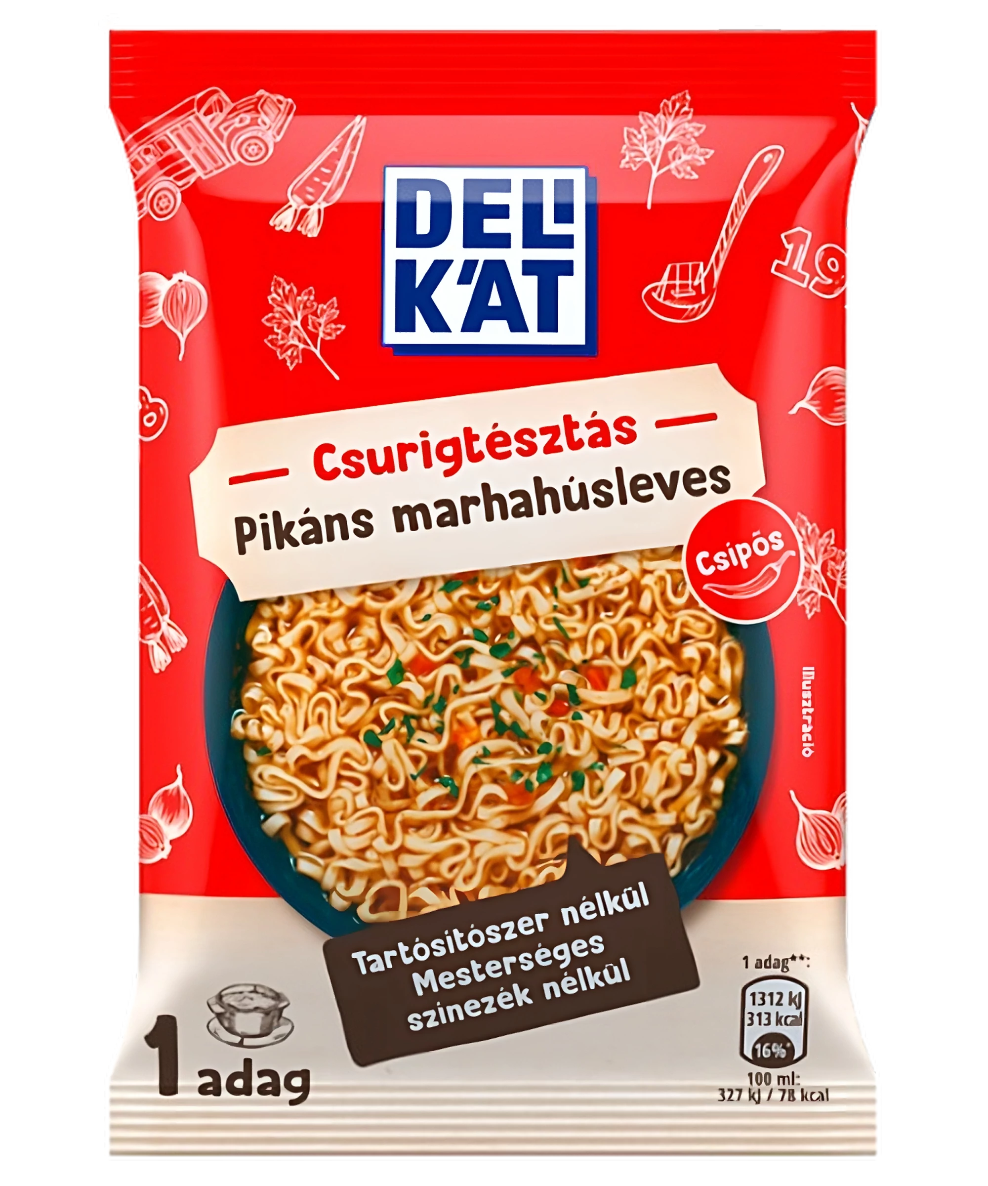 Delikát cs.tésztás Marhahúsleves59g