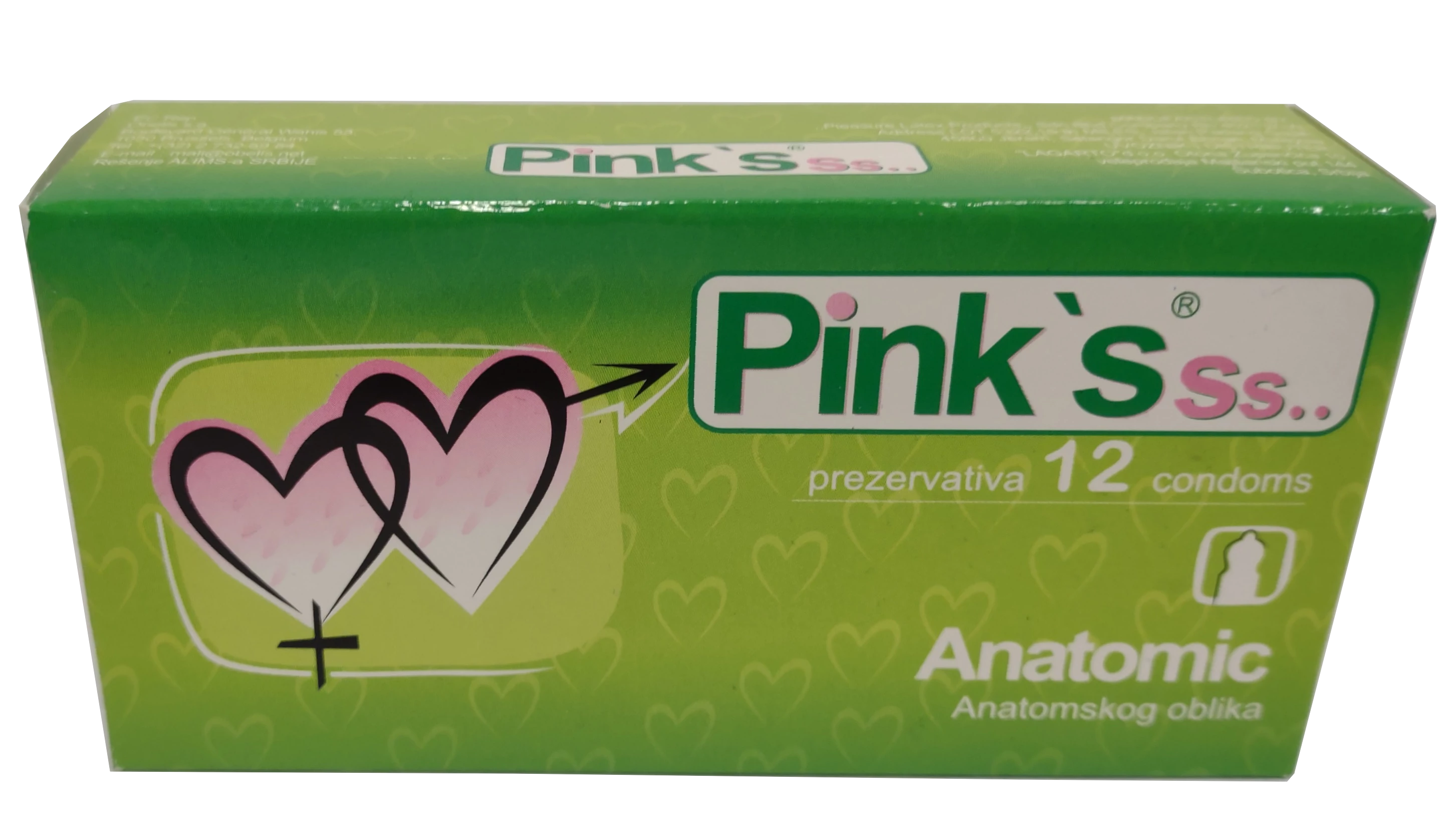 Pinksss óvszer 12db Anatomic