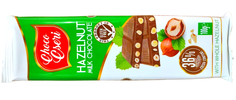 Choco Cseri 100g gluténmentes egész mogy. tejcs.tábla
