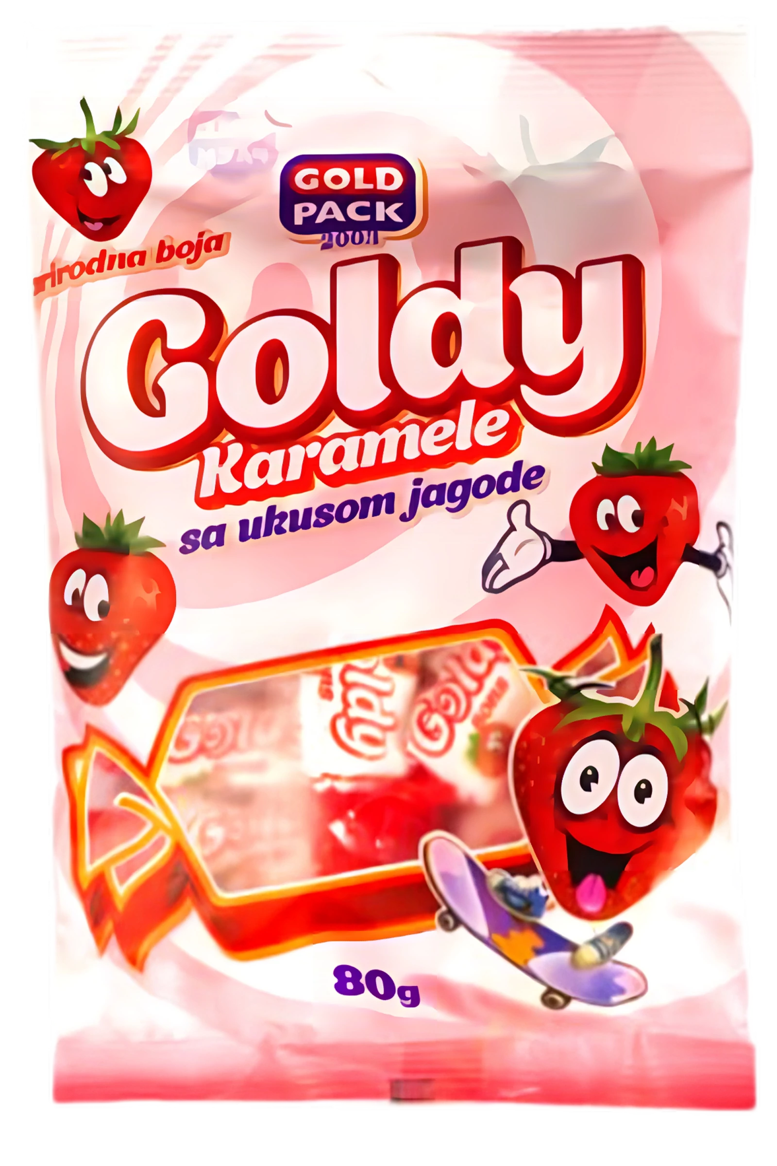 .GoldyBons Puhakar. 80g eper ízű