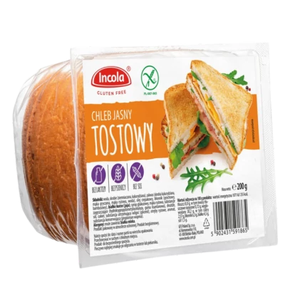 .Incola Glut.ment. toast kenyér 200g