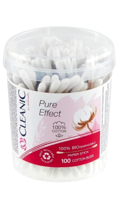 Cleanic Pure Effect fültisztító 100db kördobozos