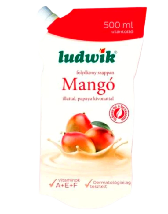 .Ludwik foly.szappan 0,5l Mangó utt.
