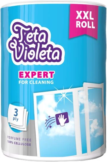 Violeta háztartási papírtörlő ablak-tükör 3rtg/1tek.