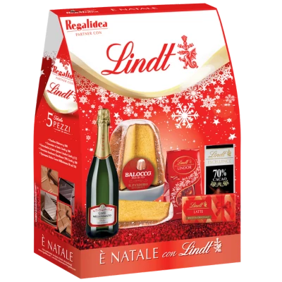 Lindt ajándékcs.Pezsgővel 0,75l