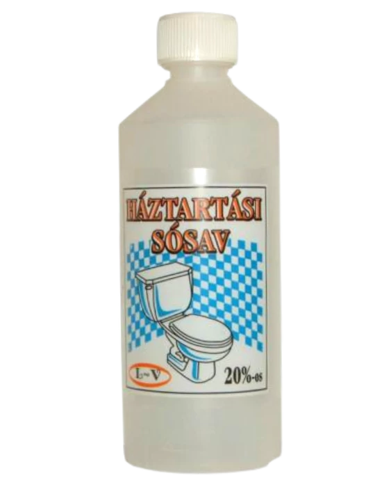 .Klorid háztartási sósav 0,5kg 20%