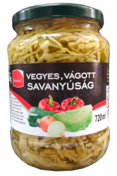 .Globetti vegyes vágott savany. 680g