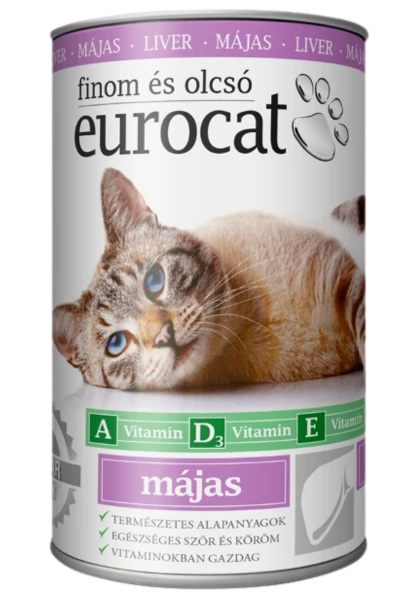 EuroCat Macskakonzerv 415g Máj