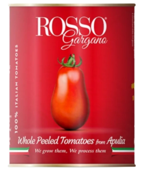 Rosso Gargano hámozott paradicsom 400g (Pelati)