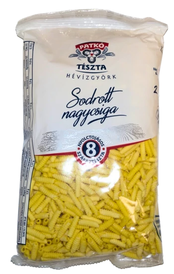.Patkó tészta 250g Sodrott Nagycsiga