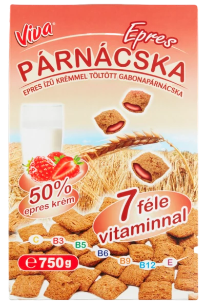 .Viva gabonapárna 750g Epres