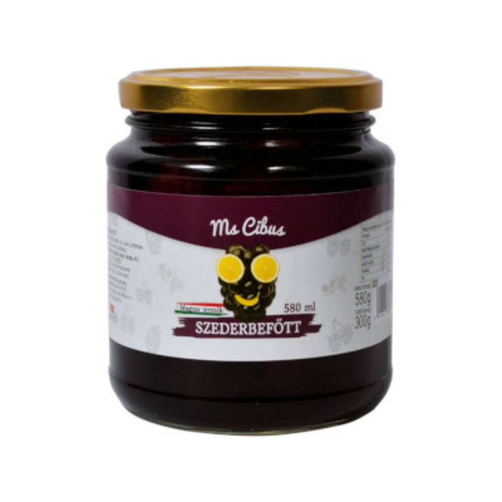 .Ms Cibus feketeszeder befőtt 580ml
