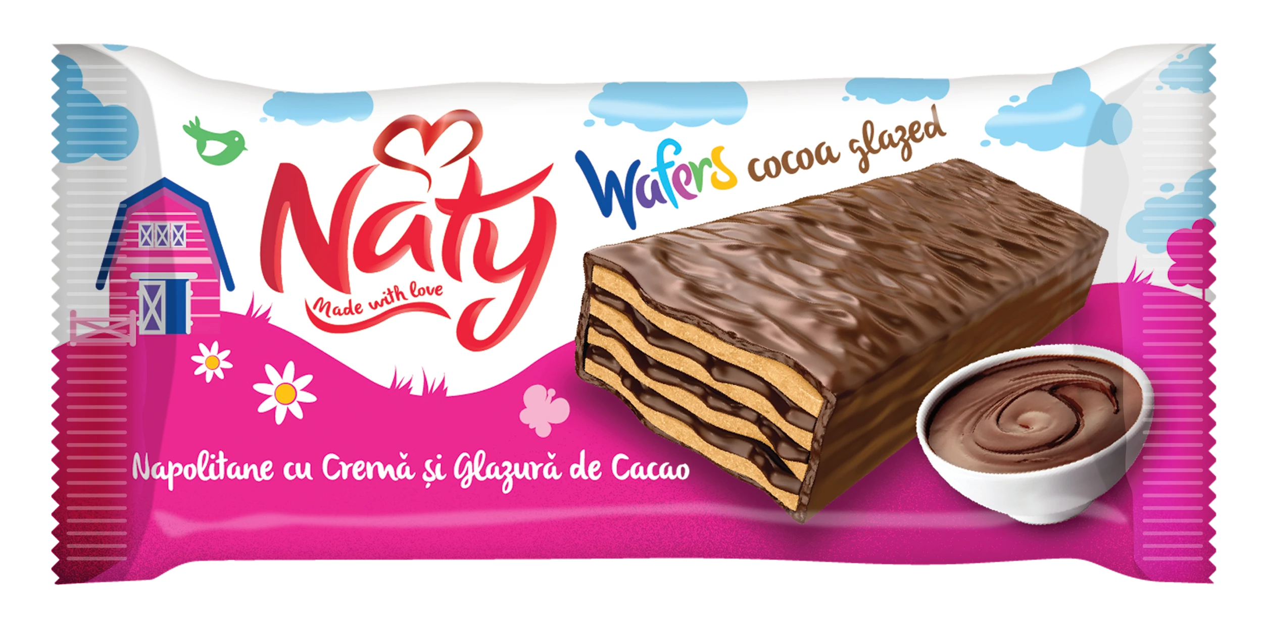 Naty kakaós mártott ostyaszelet 40g