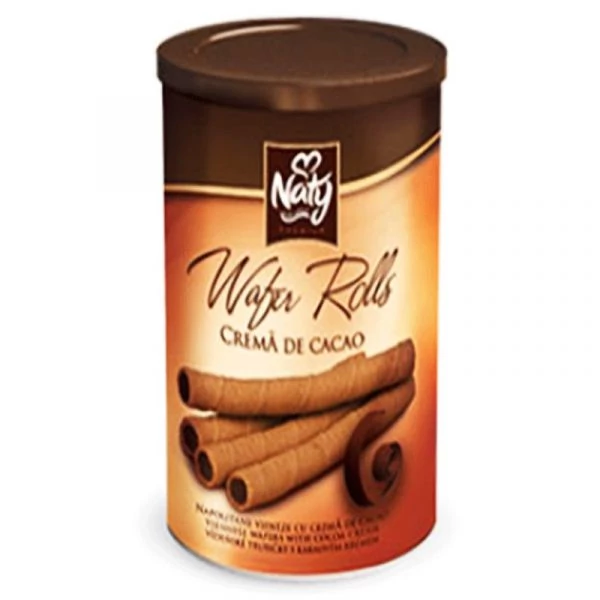 Naty Prémium dobozos kakaós rolls 400g fémdoboz