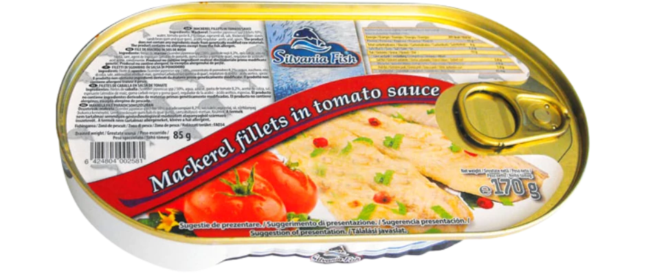 SilvaniaFish paradicsomos makrélafilé 170g