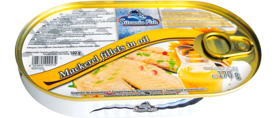 SilvaniaFish olajos makrélafilé170g
