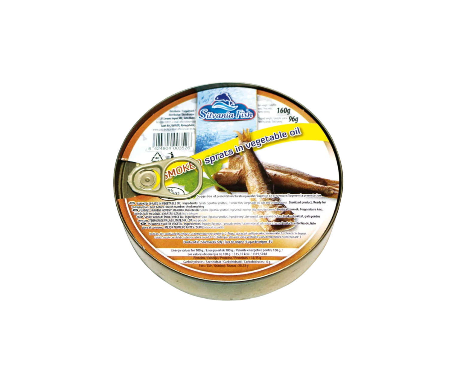 .Fish sprotni ol.egész 160g