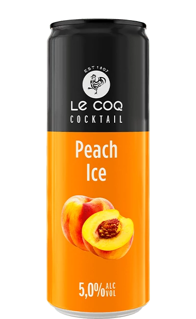 LE COQ Peach Ice koktél 0,355l dobozos (5%)