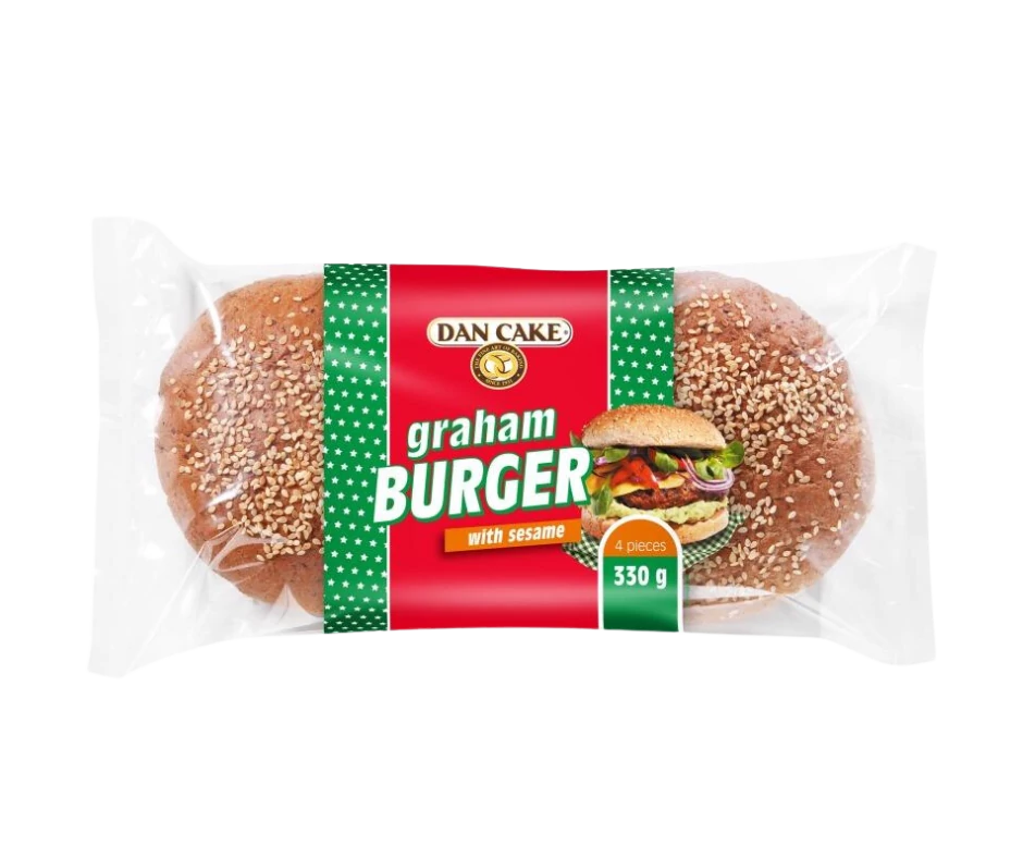 DanCake graham hamburger zsemle (4db) 330g