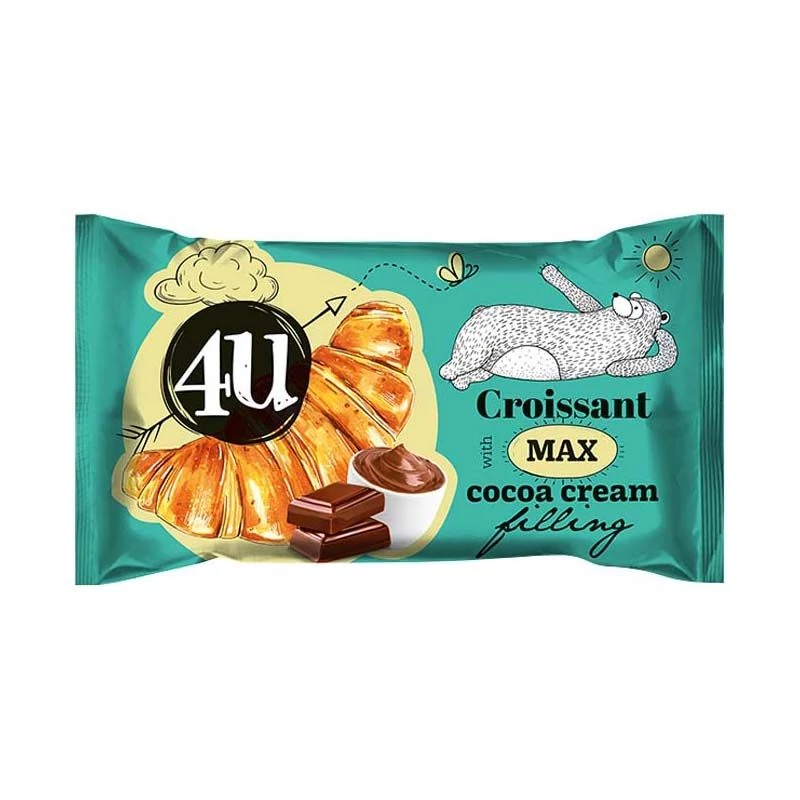 4U croissant MAX kakaó krémmel 80g