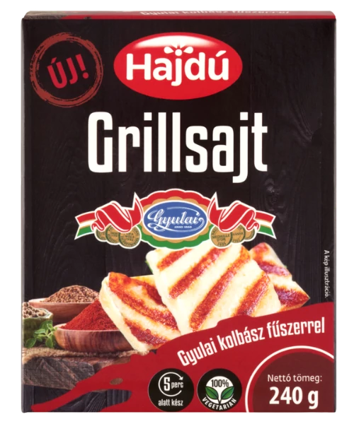 .Hajdú grillsajt 240g gyulai kolbász