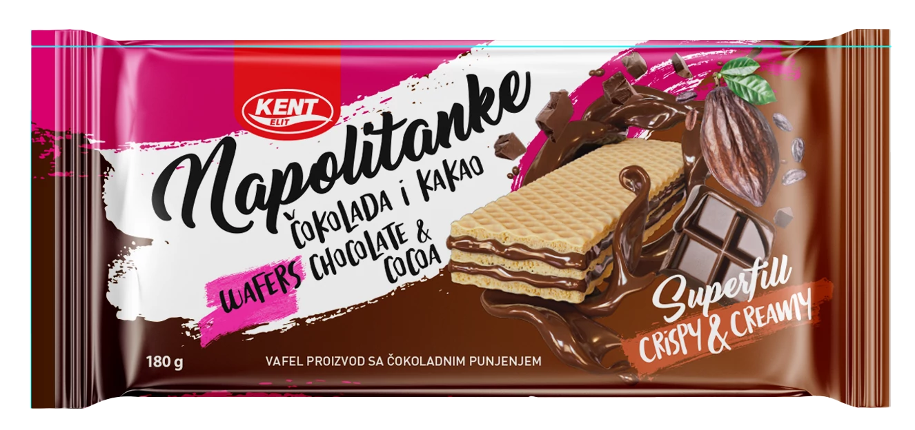 .Kent Wafers étcsokoládés ostya180g