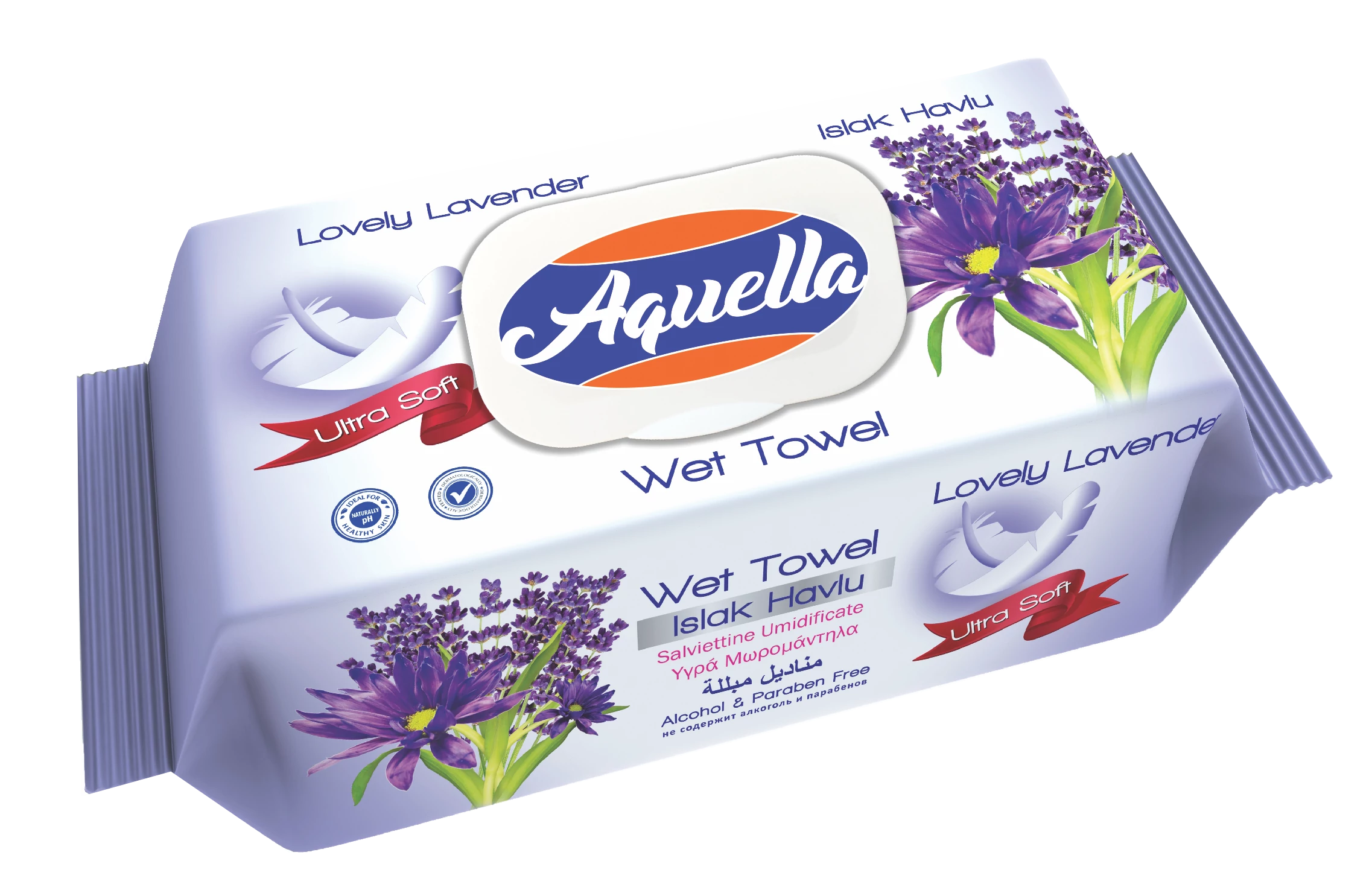 .Aquella nedv.törlők.Levendula 100db