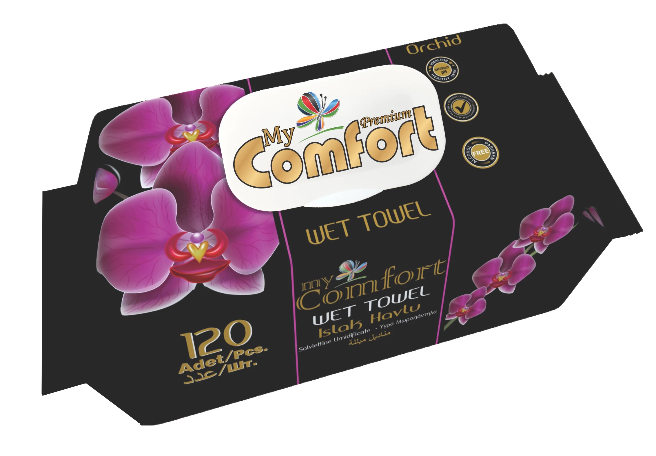 .MyComfort nedv.törlők.Orchidea 120d