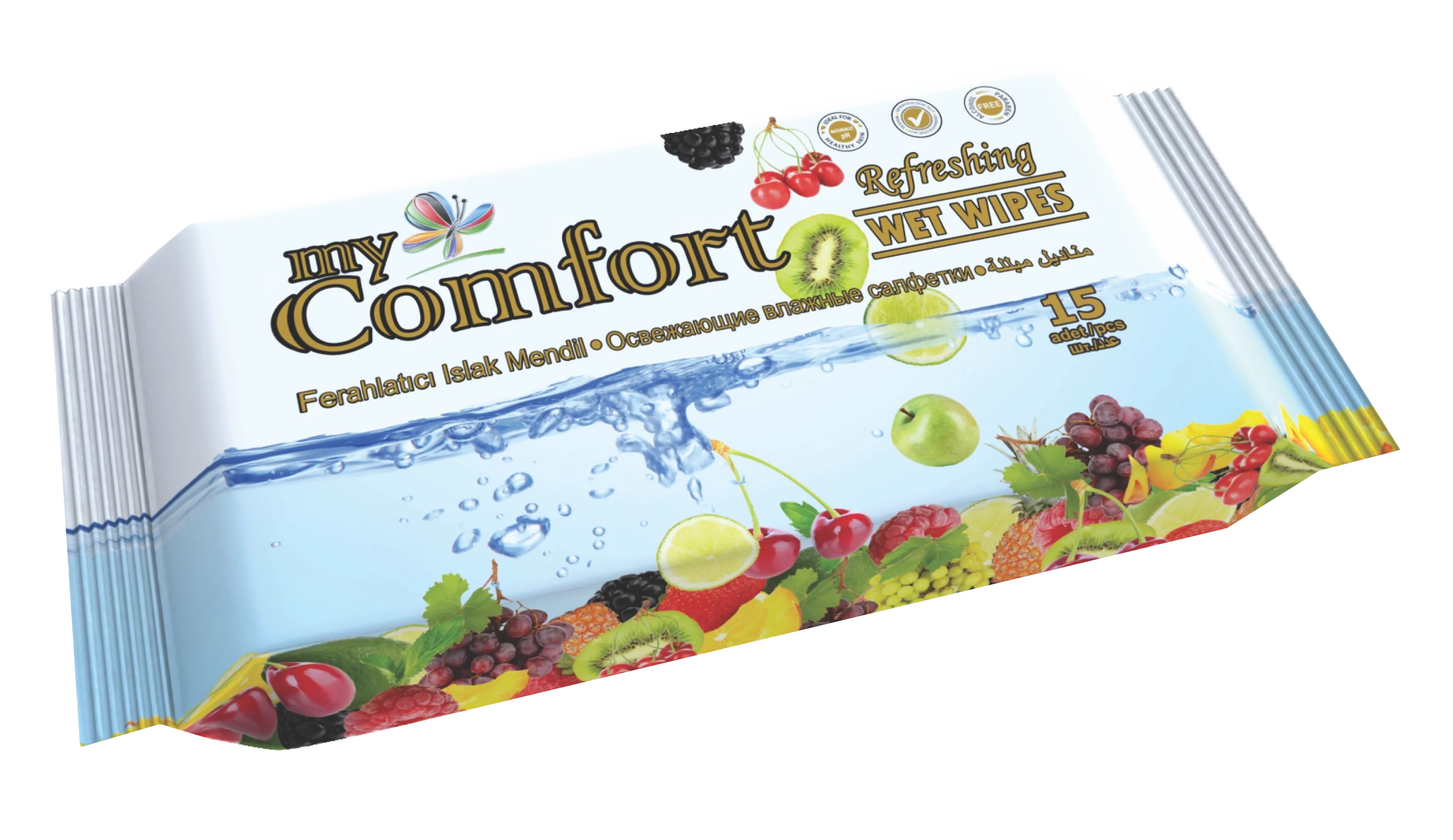 .MyComfort nedv.törlők.15db Gyüm.