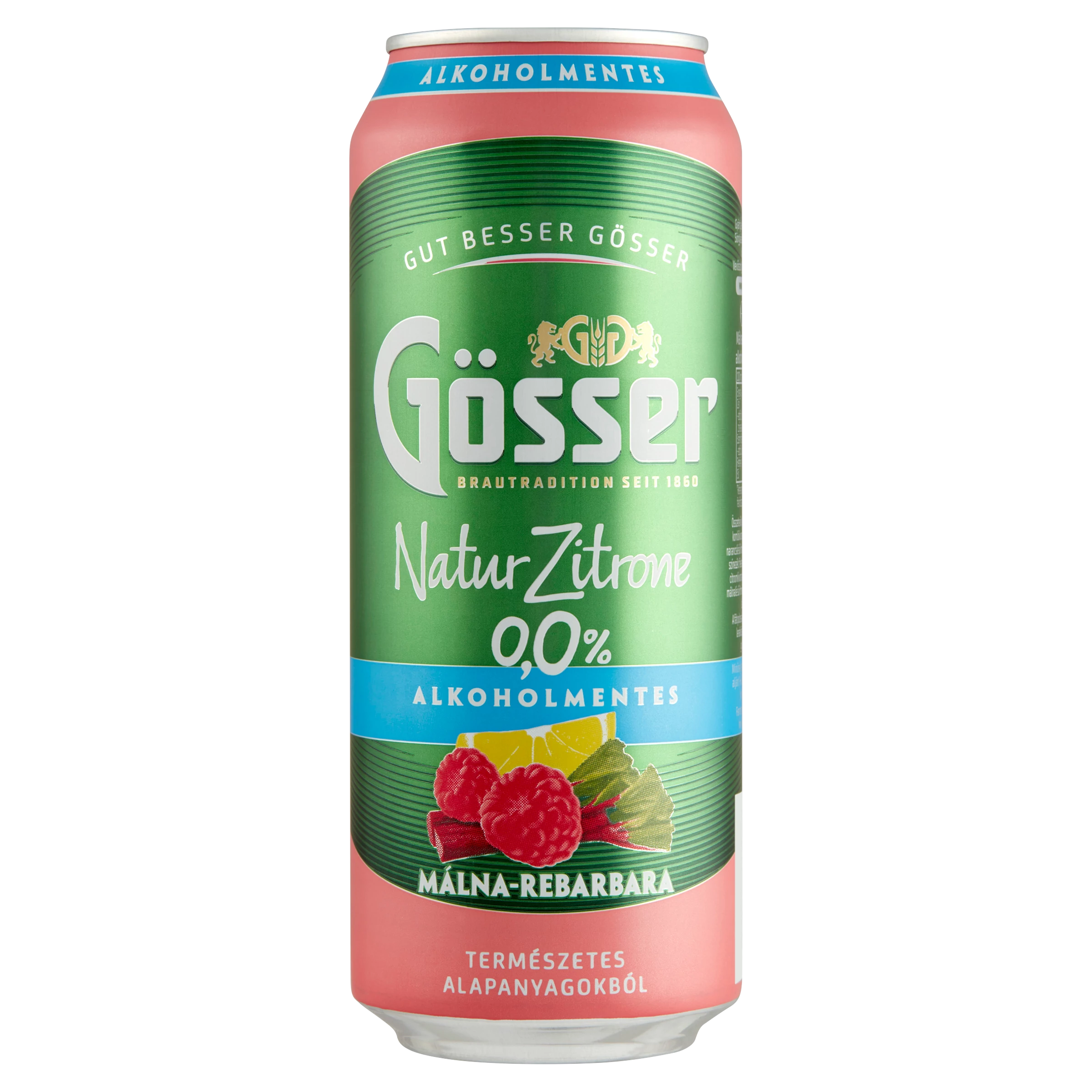 Gösser Málna-Rebarbara Alkoholmentes 0,5l dobozos sör