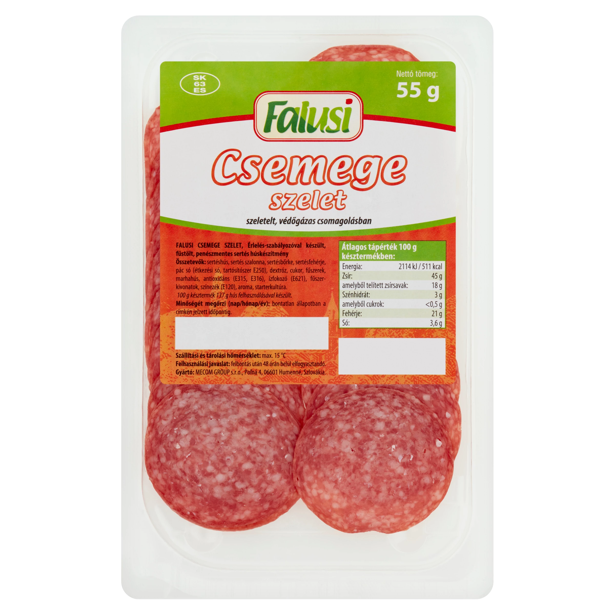 Falusi csemege szelet 55g