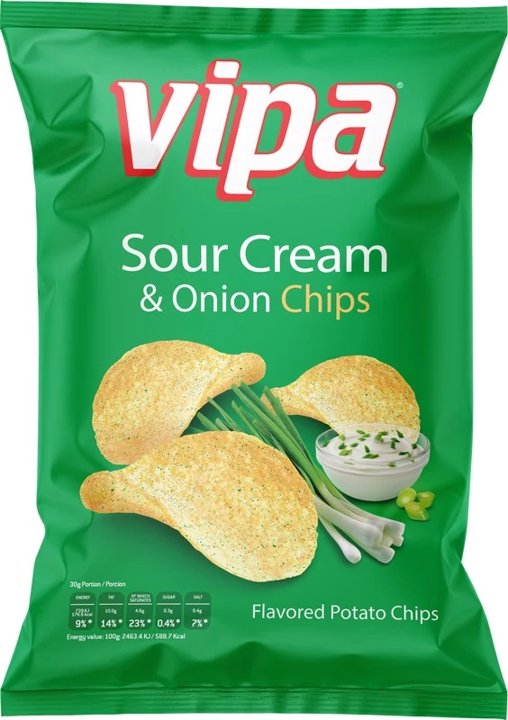 .Vipa chips 75g hagym-tejf.ízű