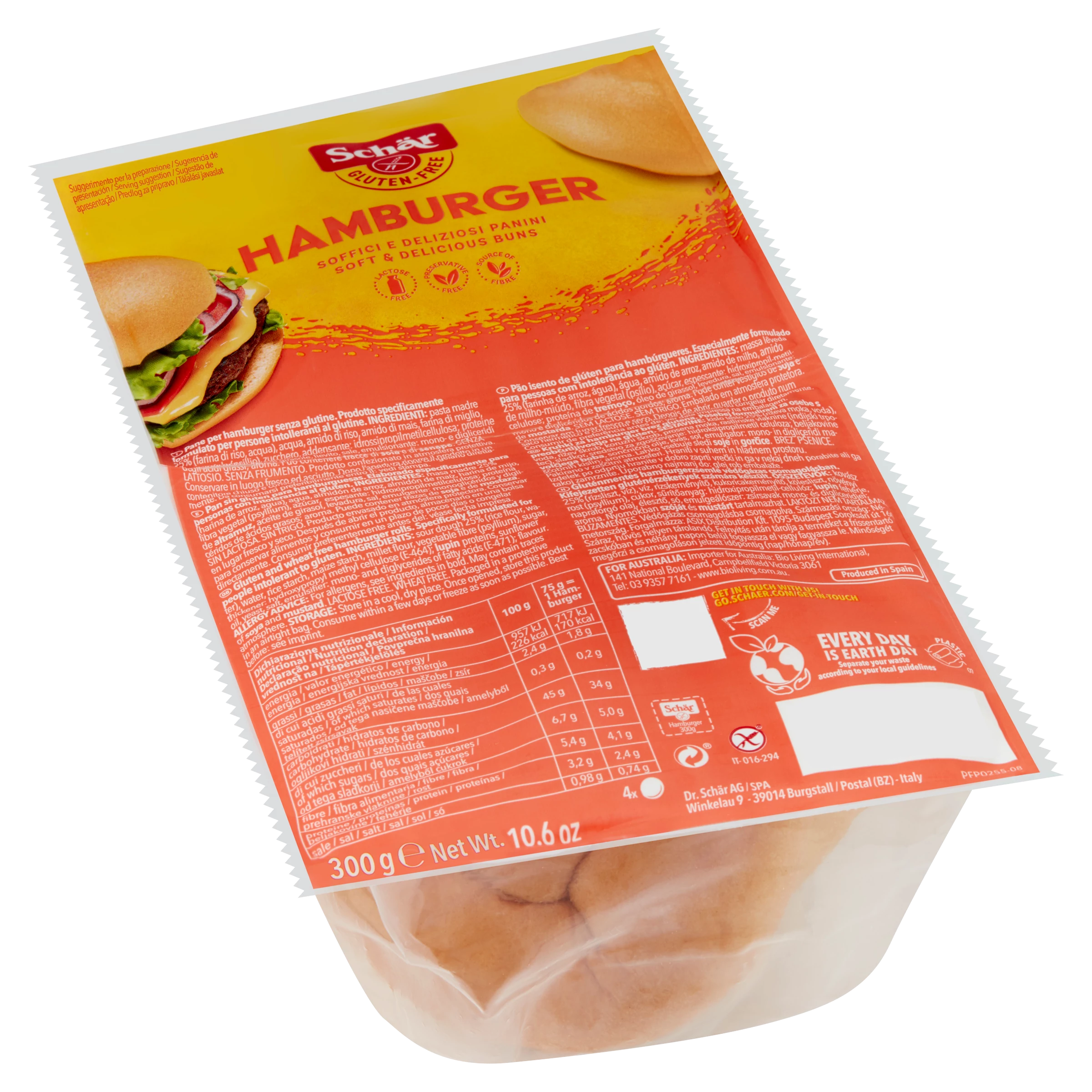 .Schar hamburger zsemle 300g GM