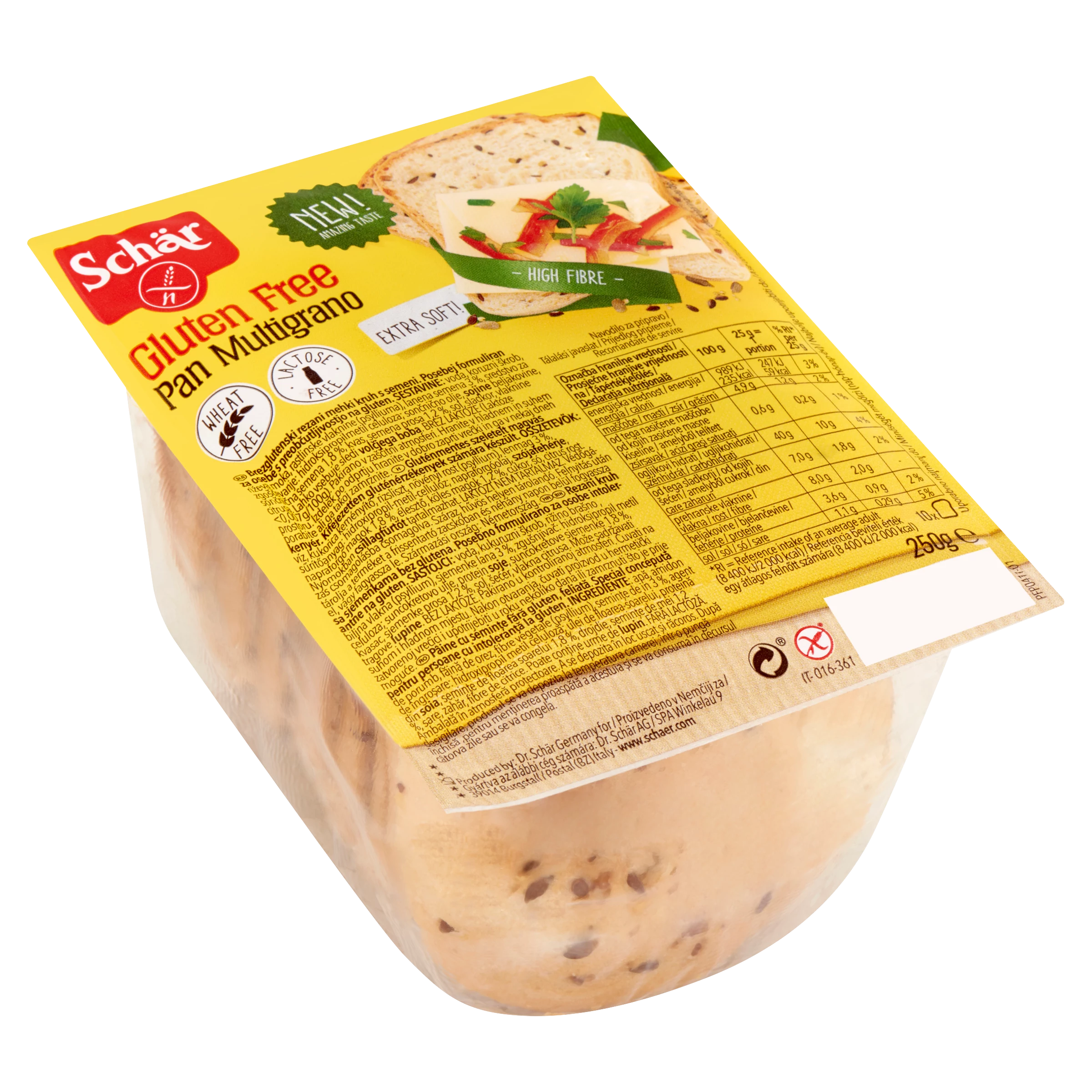 .Schar Multigrano kenyér 250g GM