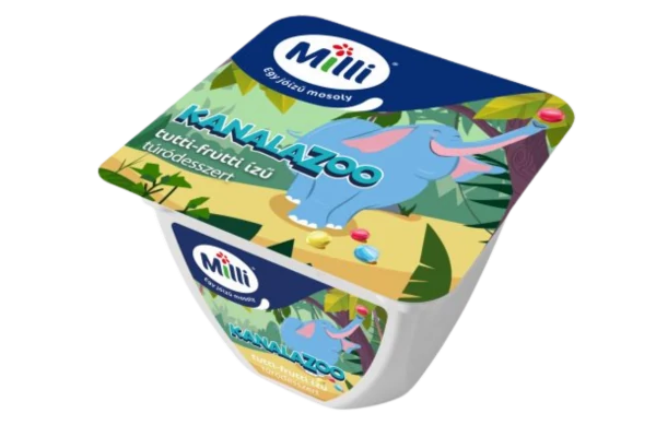 Milli Kanalazoo Desszert 150g Tutti-Frutti