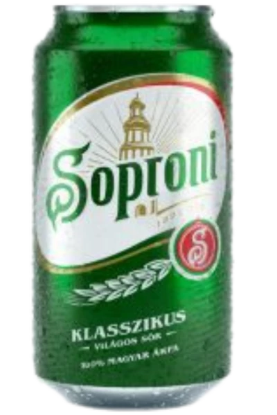 Soproni 0,33l Klasszik 4,5% dobozos