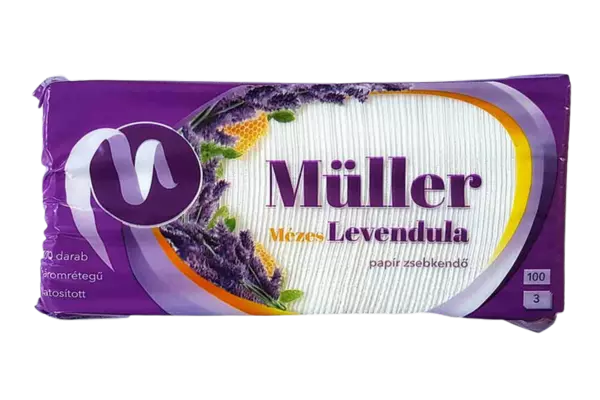.Müller p.zsebkendő10db 3rtg Méz-Lev