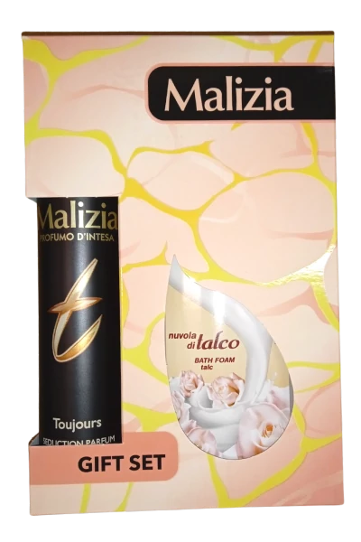Malizia női díszdobozos 300ml tusfürdő+100ml deo TALCO